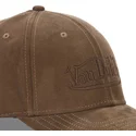 dunkelbraune-gebogene-snapback-kappe-suedine3-von-von-dutch