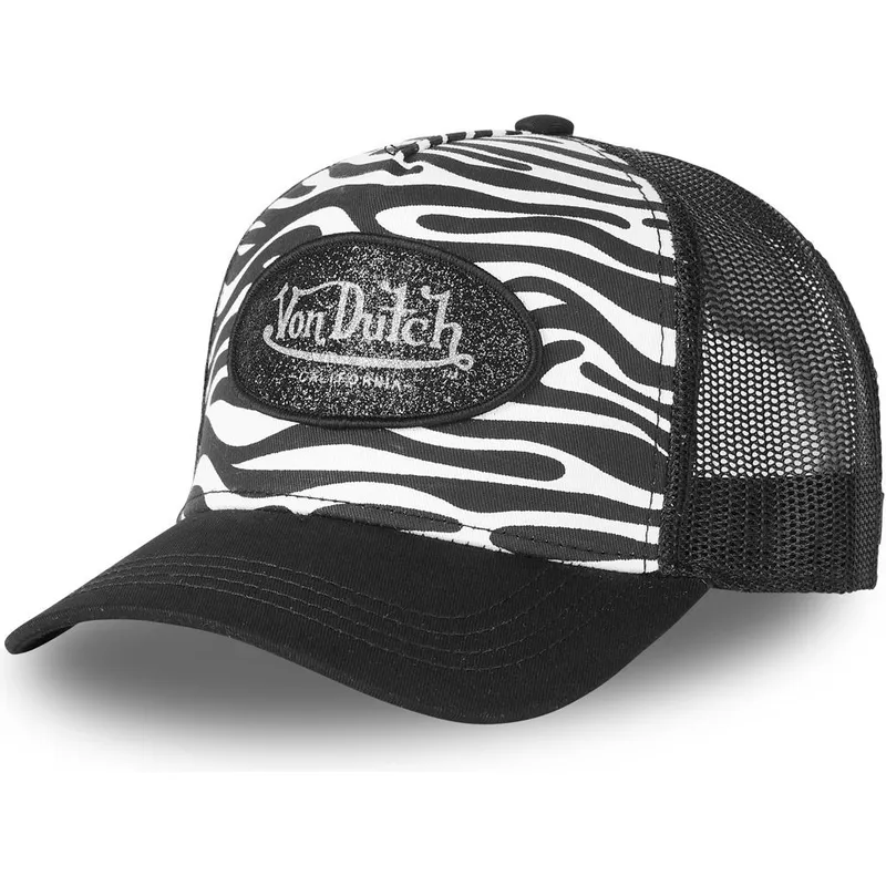 siltovka-zaoblena-cierna-snapback-zebr-wnr-von-dutch