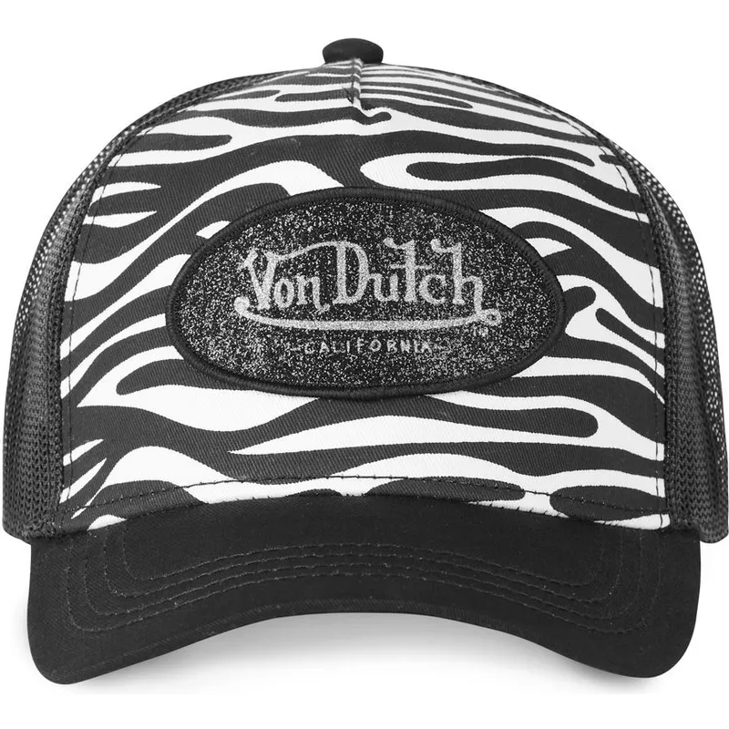 siltovka-zaoblena-cierna-snapback-zebr-wnr-von-dutch