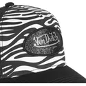 siltovka-zaoblena-cierna-snapback-zebr-wnr-von-dutch