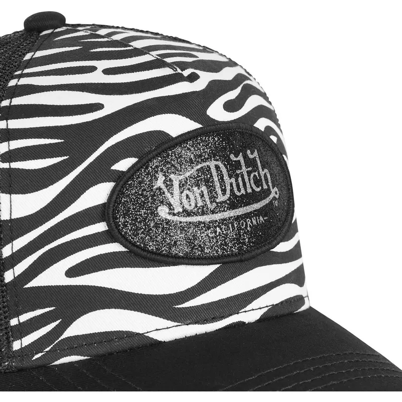 siltovka-zaoblena-cierna-snapback-zebr-wnr-von-dutch