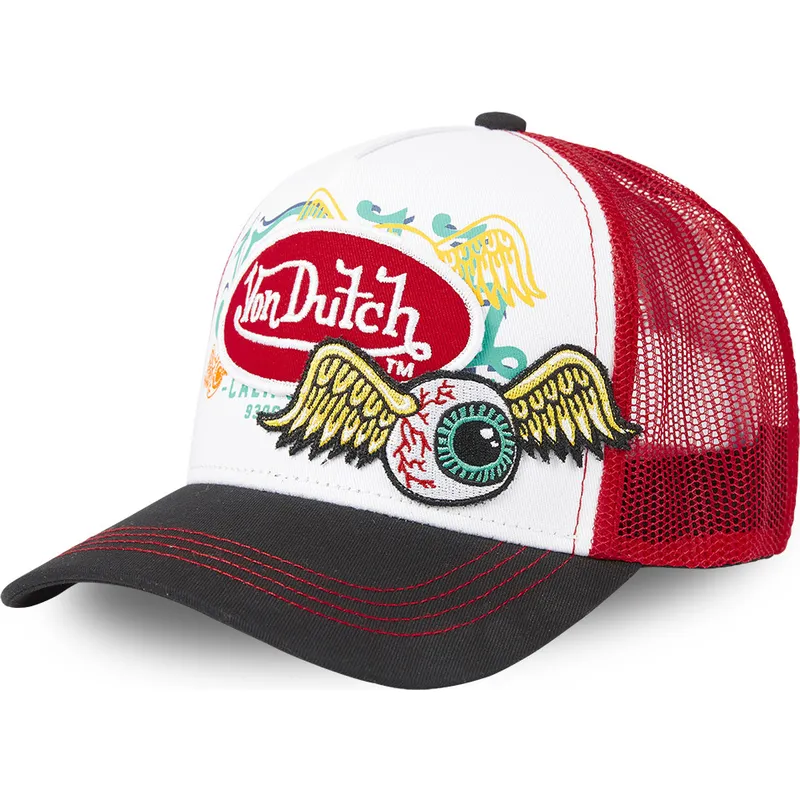 siltovky-zaoblena-kamionista-cervena-snapback-pat-red-von-dutch