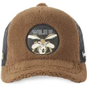 siltovka-zaoblena-hneda-snapback-kojot-looney-tunes-capslab