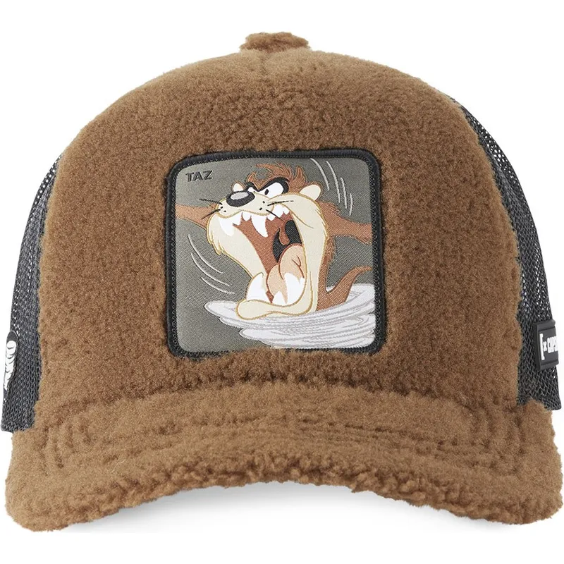 siltovka-zaoblena-hneda-snapback-tasmansky-diabol-looney-tunes-capslab