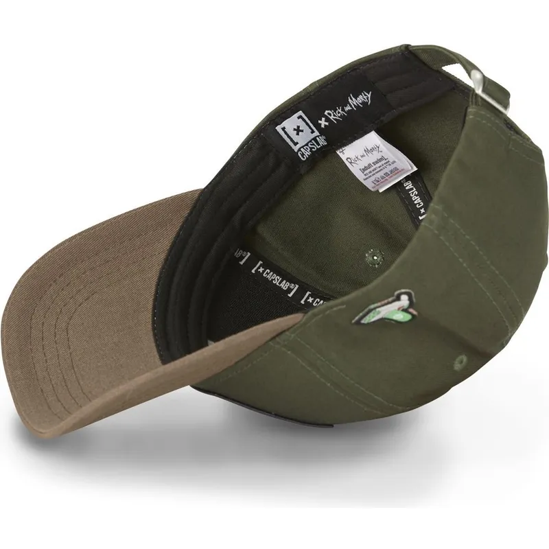 grune-und-braune-verstellbare-curved-cap-rick-sanchez-casb-ri1-rick-und-morty-von-capslab
