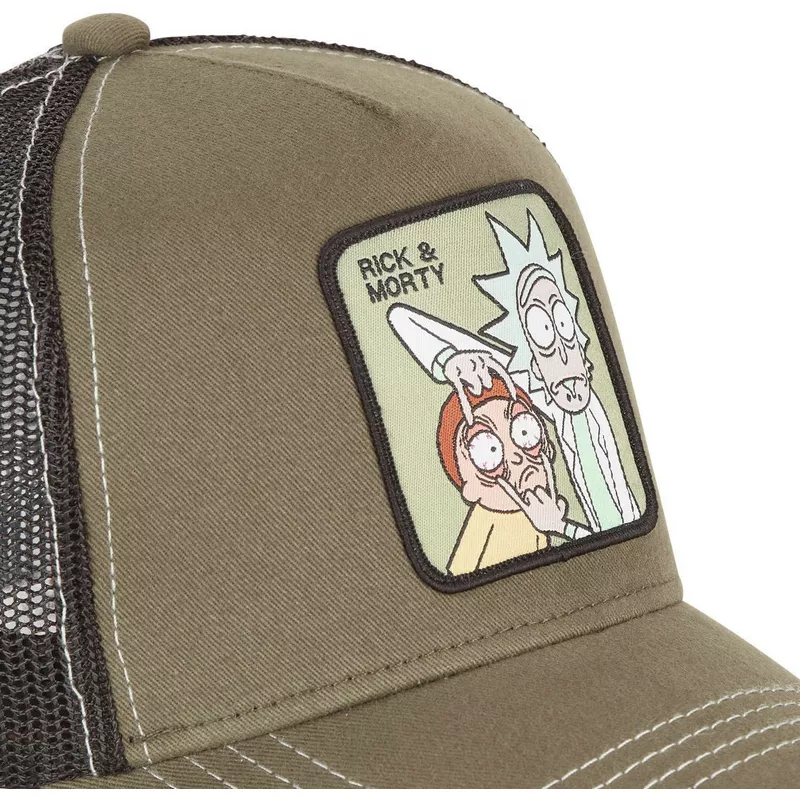 capslab-rem-loo2-rick-and-morty-brown-trucker-hat
