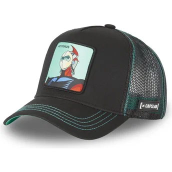 Schwarze Trucker-Kappe Daisuke Duke Fleed CAS ACT1 Robot Grendizer von Capslab