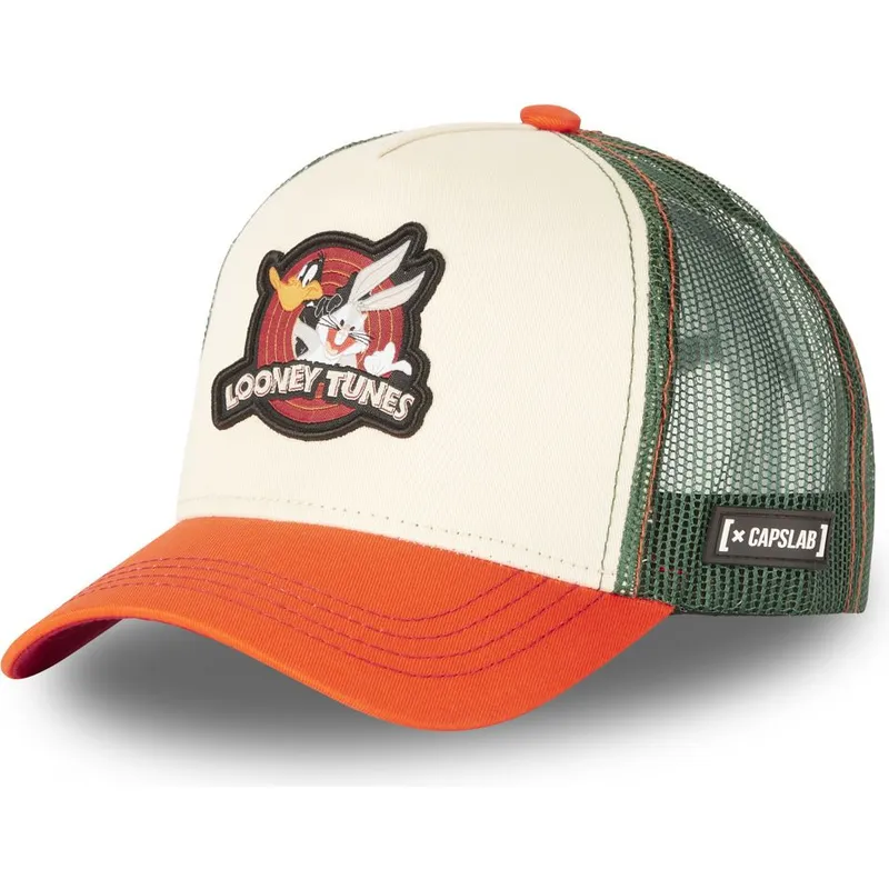 cap-zaoblena-beige-snapback-bugs-bunny-and-daffy-duck-looney-tunes-capslab