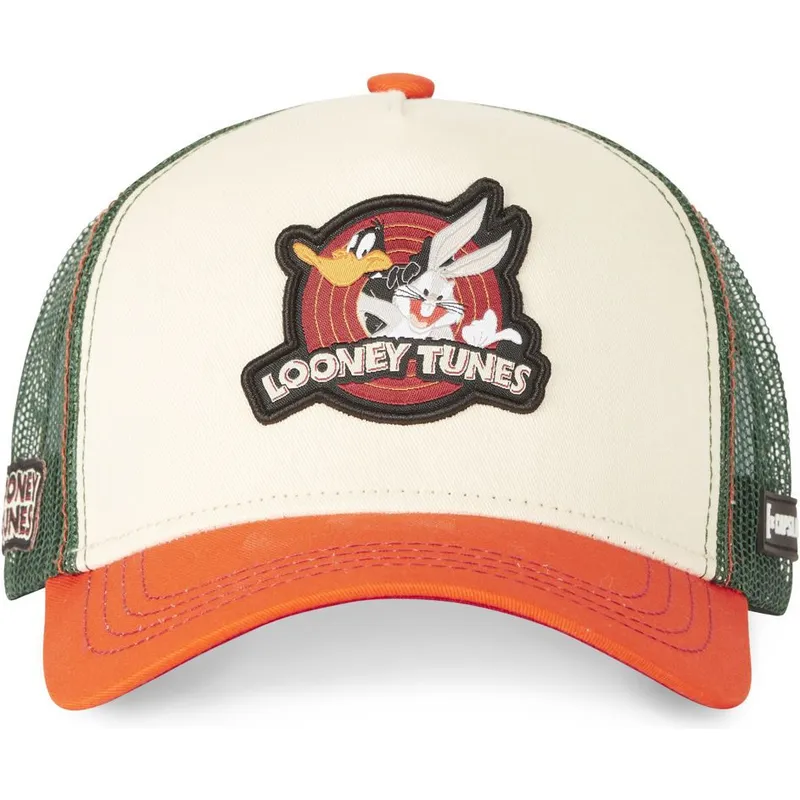 cap-zaoblena-beige-snapback-bugs-bunny-and-daffy-duck-looney-tunes-capslab