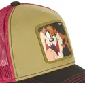 siltovka-zaoblena-hneda-snapback-tasmansky-diabol-looney-tunes-capslab