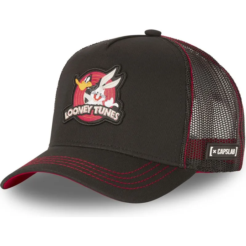 cap-zaoblena-black-snapback-bugs-bunny-and-daffy-duck-looney-tunes-capslab