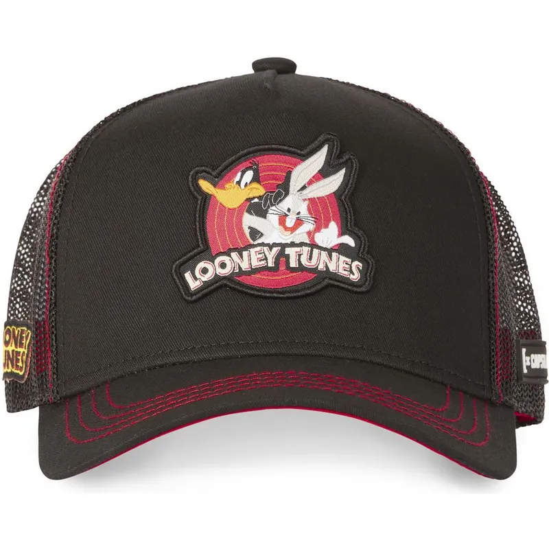 cap-zaoblena-black-snapback-bugs-bunny-and-daffy-duck-looney-tunes-capslab
