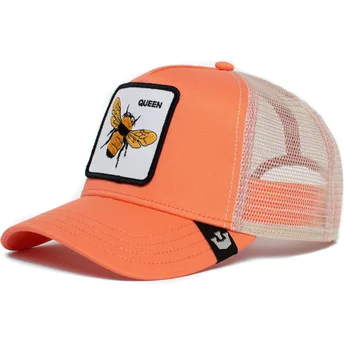 rosa-trucker-kappe-biene-the-queen-bee-the-farm-von-goorin-bros