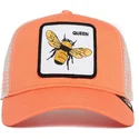 rosa-trucker-kappe-biene-the-queen-bee-the-farm-von-goorin-bros