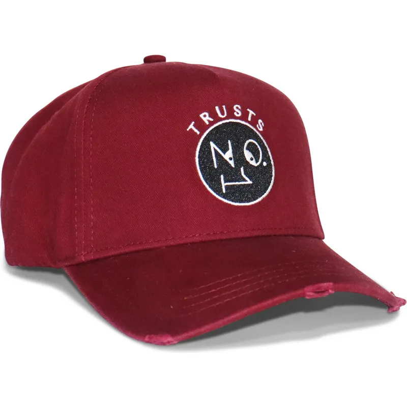 cap-zaoblena-red-adjustable-strap-the-no1-face