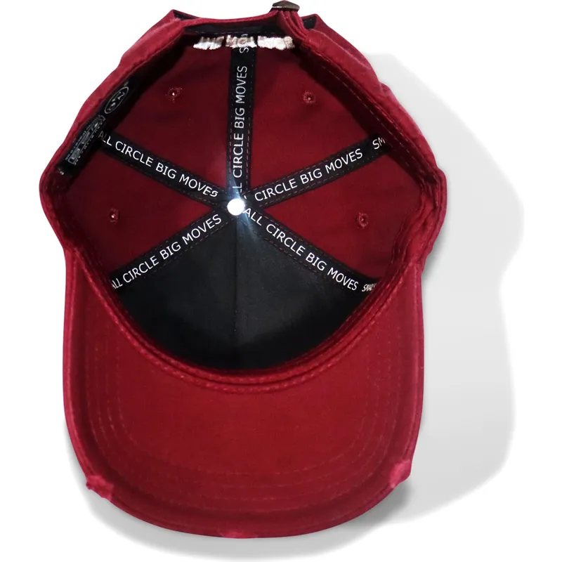 cap-zaoblena-red-adjustable-strap-the-no1-face