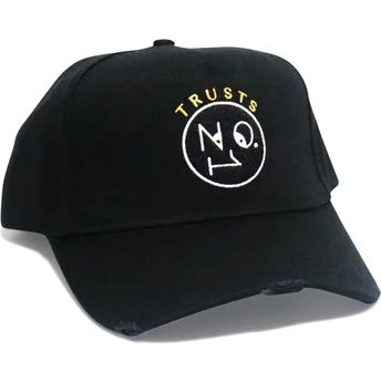 Šiltovky zaoblená čierna nastaviteľný pásik Trusts No.1 Distressed Black Gold The No.1 Face