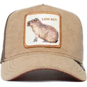goorin-bros-trucker-mutze-braun-capybara-low-key-best-mate-the-farm
