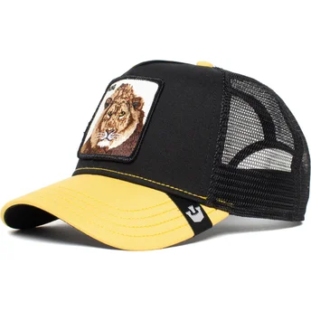 Gorra trucker negra y amarilla león The King Lion The...