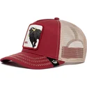siltovka-zaoblena-cervena-snapback-the-bull-the-farm-goorin-bros