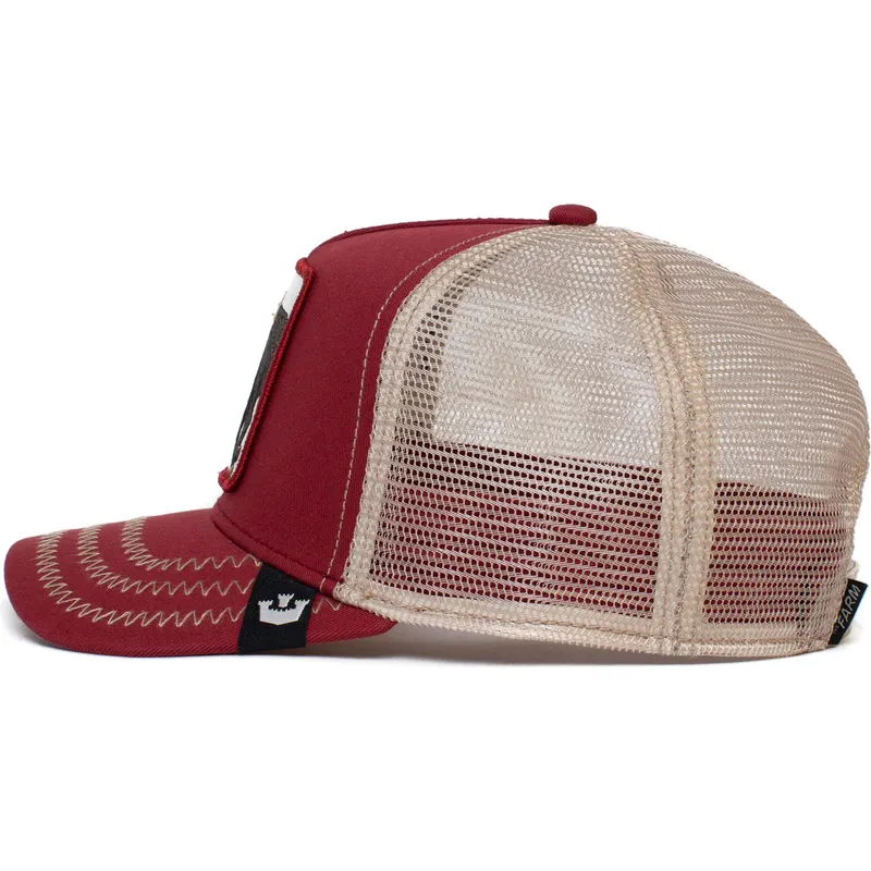 siltovka-zaoblena-cervena-snapback-the-bull-the-farm-goorin-bros