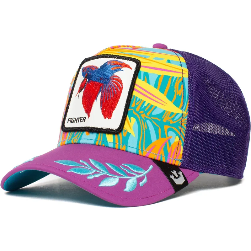 cap-zaoblena-violet-snapback-pez-luchador-siam-fighter-even-betta-the-farm-the-farm-de-goorin-bros