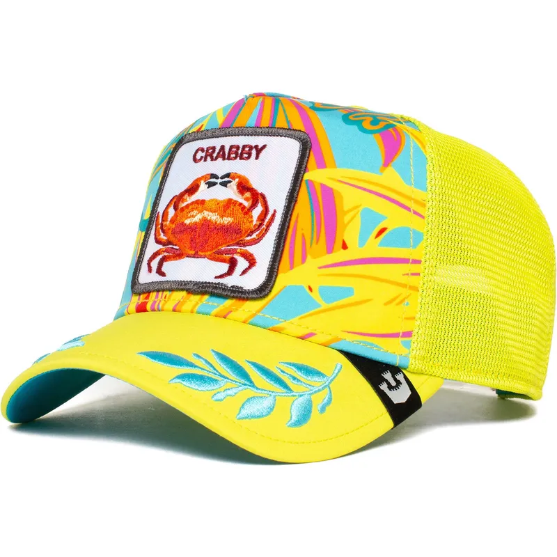 siltovka-zaoblena-zlta-snapback-crabby-totally-clawsome-the-farm-goorin-bros