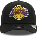 schwarze-gebogene-snapback-kappe-9fifty-stretch-snap-der-los-angeles-lakers-nba-von-new-era