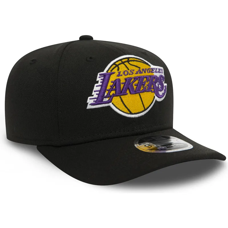 siltovka-zaoblena-cierna-snapback-9fifty-stretch-snap-los-angeles-lakers-nba-new-era