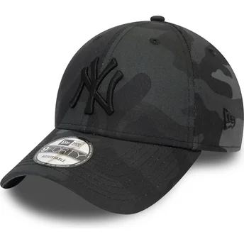 Cap zaoblená camouflage adjustable strap negro negro 9FORTY League Essential New York Yankees MLB New Era