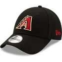 schwarze-verstellbare-gebogene-kappe-9forty-the-league-der-arizona-diamondbacks-mlb-von-new-era