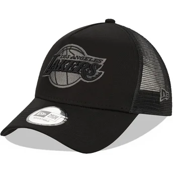 Cap zaoblená black snapback 9FORTY A Frame Tonal Los Angeles Lakers NBA New Era