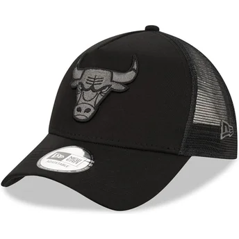 Šiltovky zaoblená kamionista čierna snapback 9FORTY A Frame Tonal Chicago Bulls NBA New Era