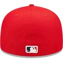 rote-angepasste-59fifty-authentic-on-field-flat-cap-der-los-angeles-angels-mlb-von-new-era