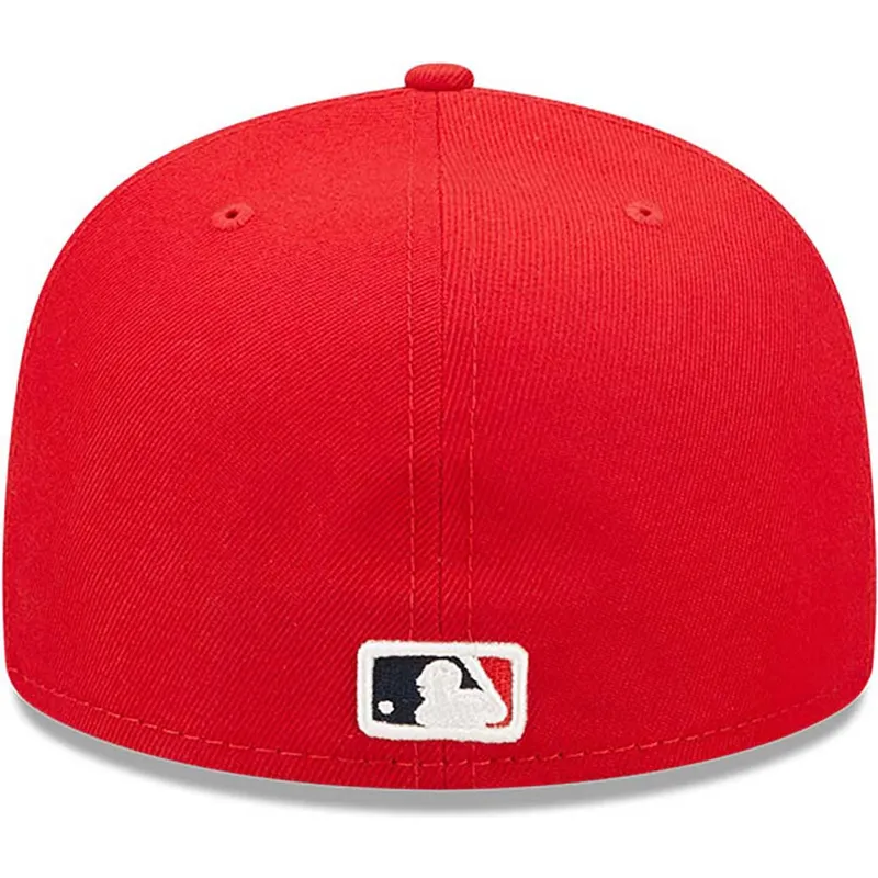 rote-angepasste-59fifty-authentic-on-field-flat-cap-der-los-angeles-angels-mlb-von-new-era