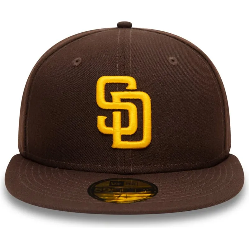 gorra-plana-marron-ajustada-59fifty-authentic-on-field-de-san-diego-padres-mlb-de-new-era