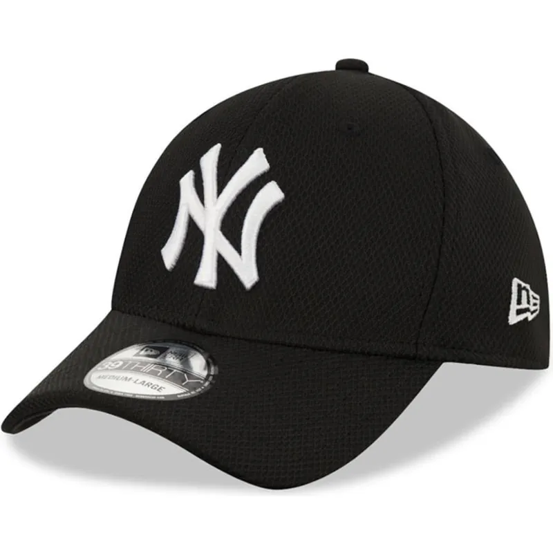schwarze-gebogene-angepasste-kappe-39thirty-diamond-era-von-new-york-yankees-mlb-von-new-era