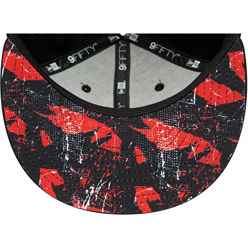 new-era-flat-brim-red-logo-9fifty-print-infill-chicago-bulls-nba-black-snapback-cap