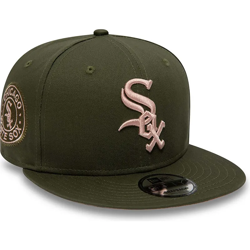 siltovka-rovna-zelena-snapback-rosa-9fifty-side-patch-chicago-white-sox-mlb-new-era