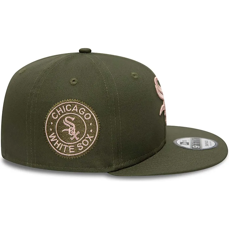 siltovka-rovna-zelena-snapback-rosa-9fifty-side-patch-chicago-white-sox-mlb-new-era