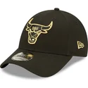 siltovky-zaoblena-cierna-nastavitelny-pasik-dorado-9forty-metallic-chicago-bulls-nba-new-era