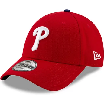 Cap zaoblená red adjustable strap 9FORTY League Philadelphia Phillies MLB New Era