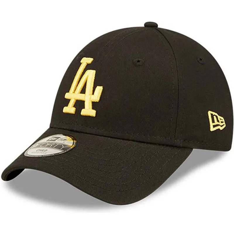 siltovka-zaoblena-cierna-nastavitelny-pre-deti-dorado-9forty-league-essential-los-angeles-dodgers-mlb-new-era
