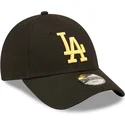 siltovka-zaoblena-cierna-nastavitelny-pre-deti-dorado-9forty-league-essential-los-angeles-dodgers-mlb-new-era