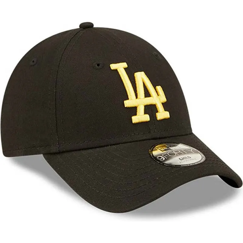 siltovka-zaoblena-cierna-nastavitelny-pre-deti-dorado-9forty-league-essential-los-angeles-dodgers-mlb-new-era