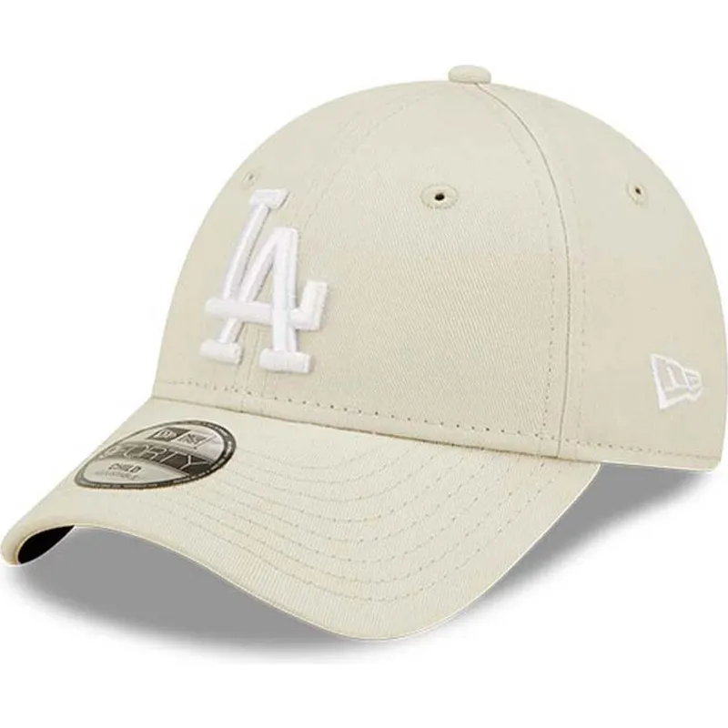 siltovka-zaoblena-bezova-nastavitelny-pre-deti-9forty-league-essential-los-angeles-dodgers-mlb-new-era