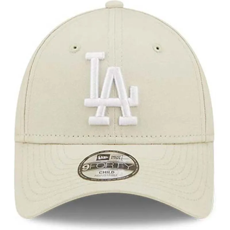 siltovka-zaoblena-bezova-nastavitelny-pre-deti-9forty-league-essential-los-angeles-dodgers-mlb-new-era