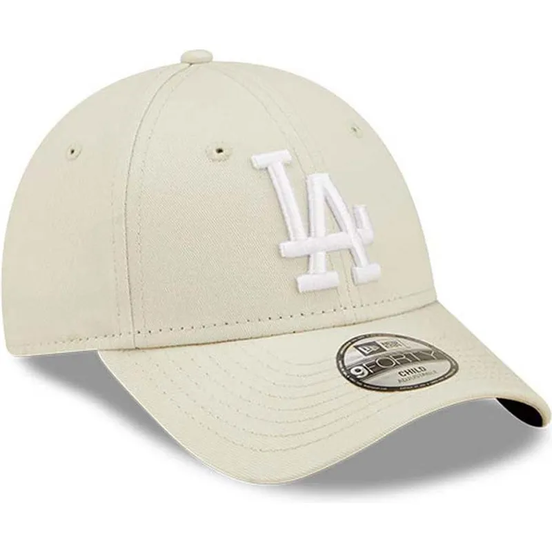 siltovka-zaoblena-bezova-nastavitelny-pre-deti-9forty-league-essential-los-angeles-dodgers-mlb-new-era