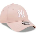 siltovka-zaoblena-ruzova-nastavitelny-9forty-league-essential-new-york-yankees-mlb-new-era