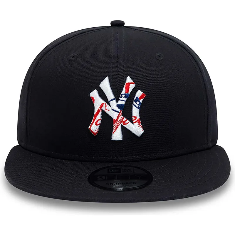 siltovka-rovna-tmavomodra-snapback-9fifty-team-infill-new-york-yankees-mlb-new-era